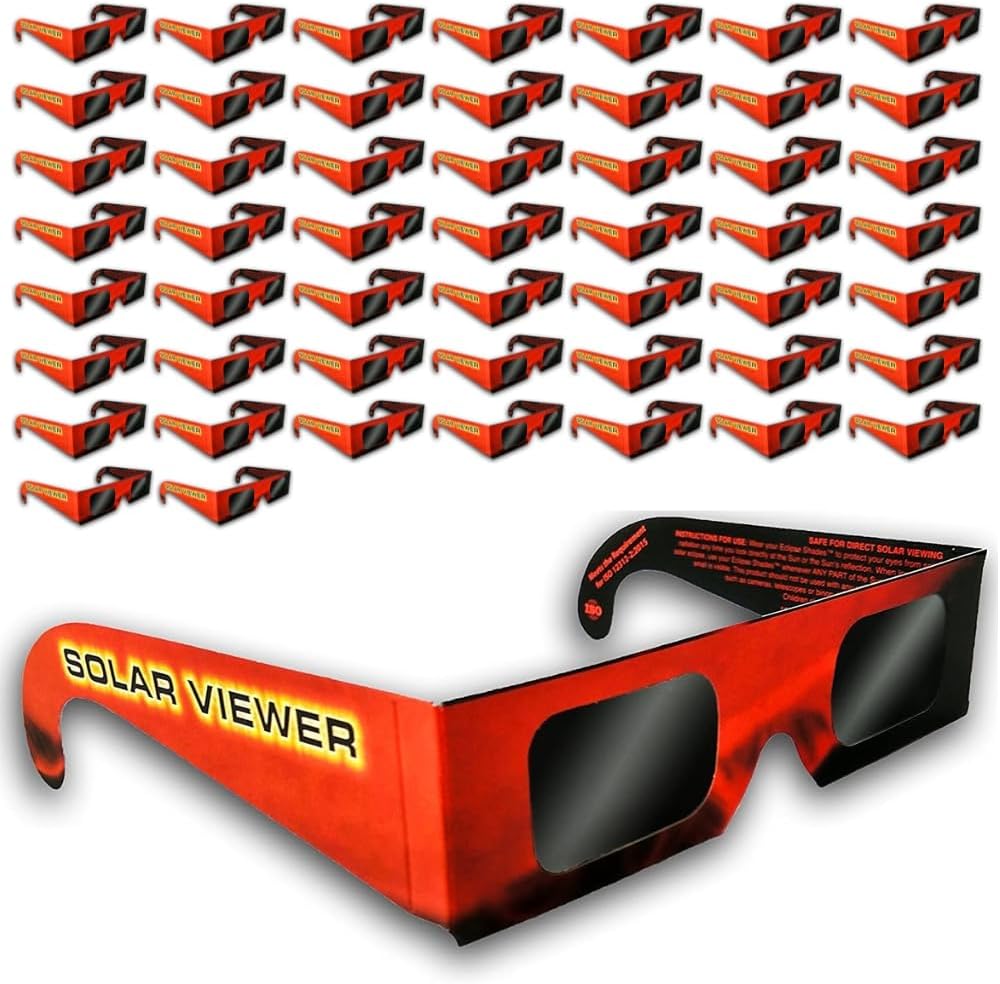 Thousand Oaks Optical Solar Eclipse Glasses (Pack of 50) CE & ISO Certified