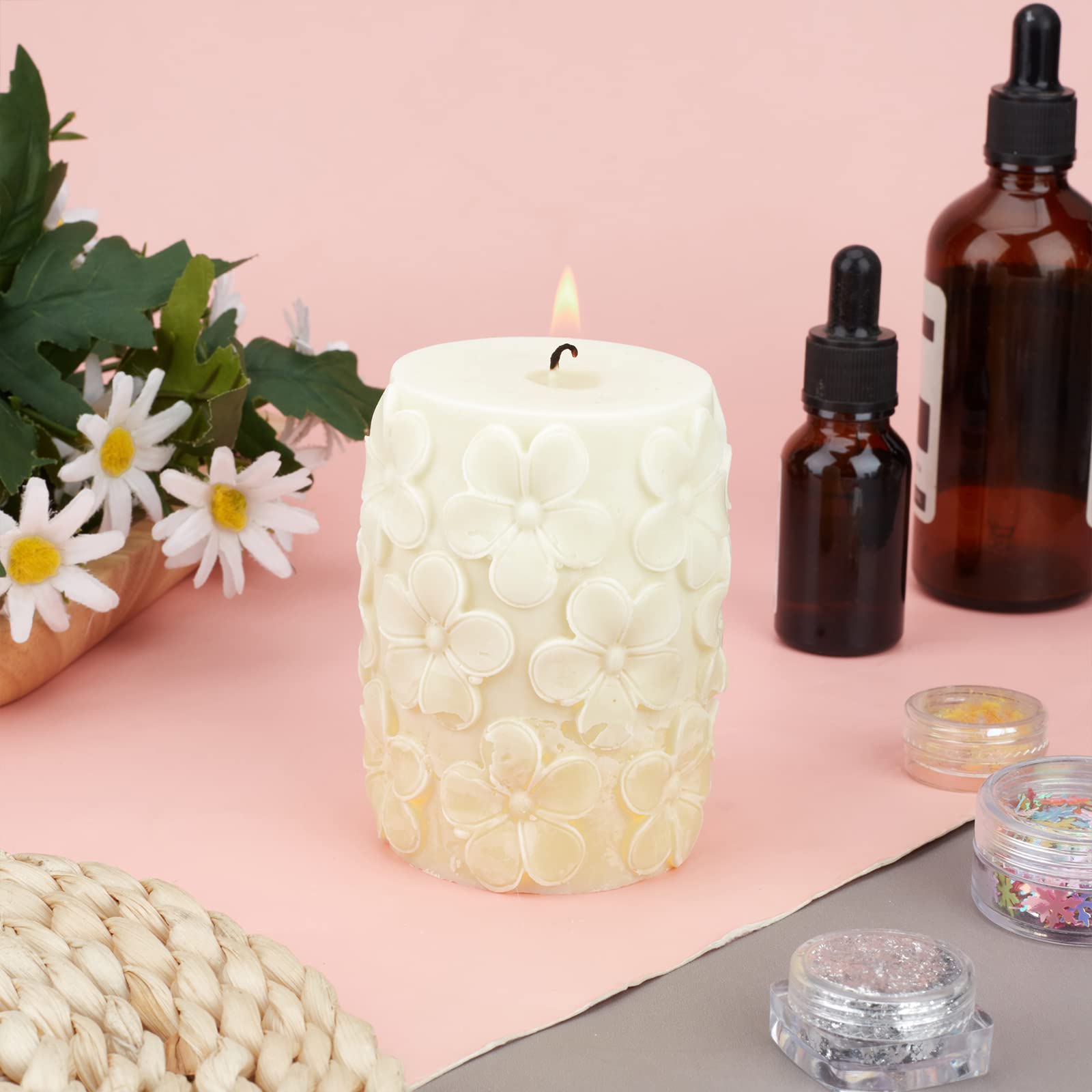 3D Tulipe Fleur Moule Silicone Moule Arôme Bougie Faire Du Moule Bricolage Bougie Fait à La Main Moules Artisanat Résine Plâtre Maison Decora Moule - France