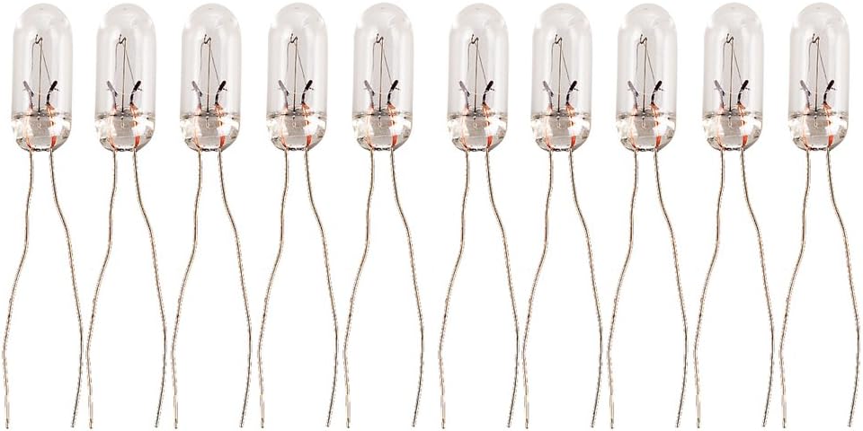 T5-12v 95ma Car Mini Bulbs Lamps Indicator GM GMC Cluster Speedometer Backlight Lighting 10-Pack