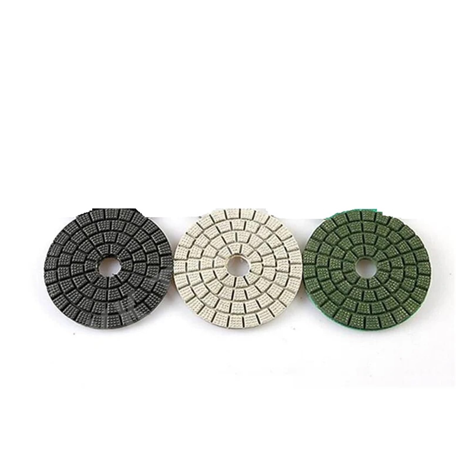 Almohadillas de Pulido de Diamante, 6 Unidades, 3/4/5/6 Pulgadas, Grano 10000, Efecto Espejo, para Piedra de Granito, Herramienta de Pulido (partículas Negras de 3 Pulgadas)