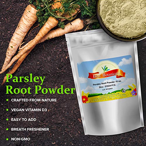 image for Best Botanicals Parsley Root Powder — Vitamin D Supplement — High 