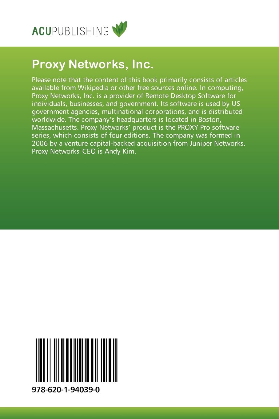 Proxy Networks, Inc.: Remote desktop software, Peer-to-peer, Juniper Networks