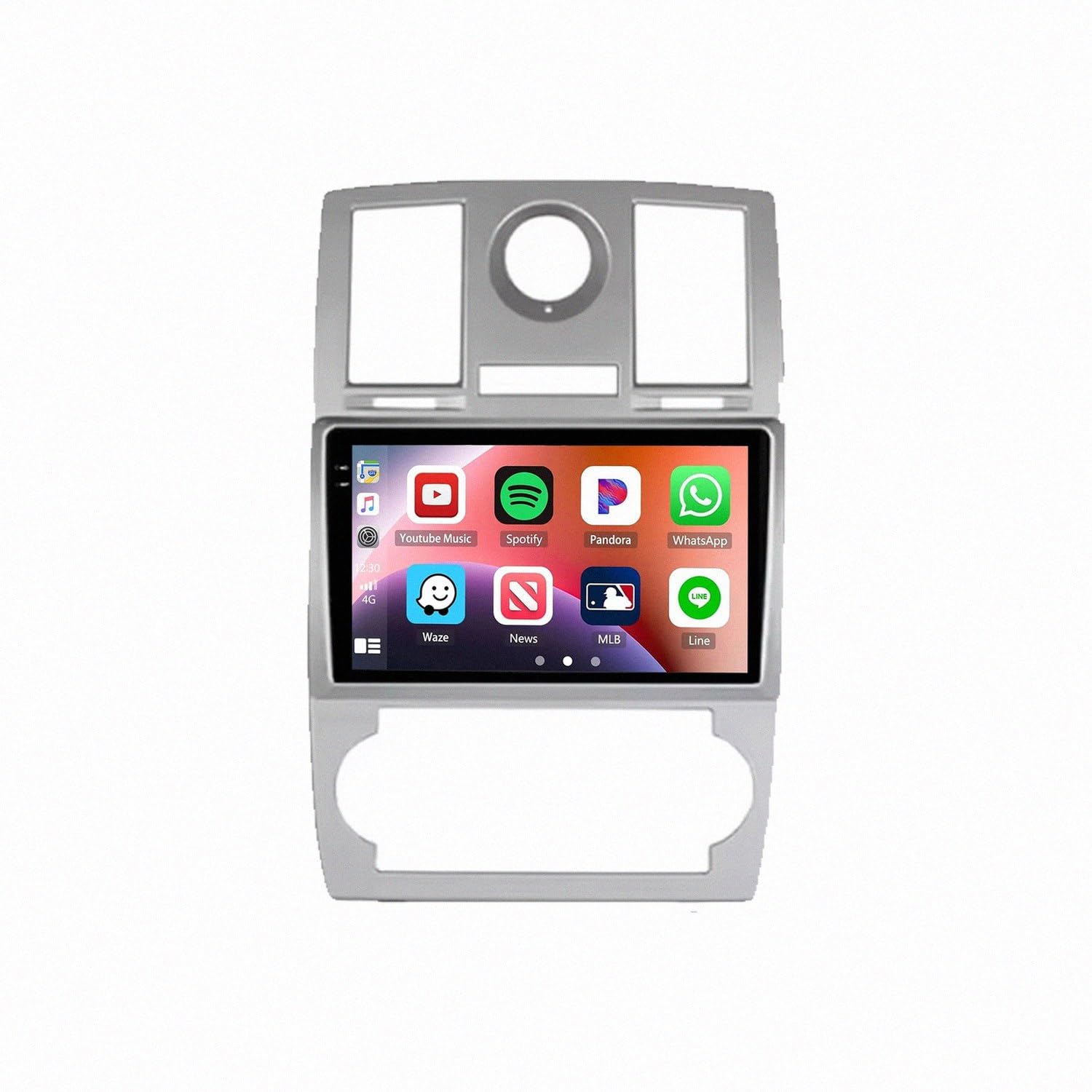 Pantalla Carplay coche para Chrysler 300C 2005 con Android Auto y Bluetooth 8