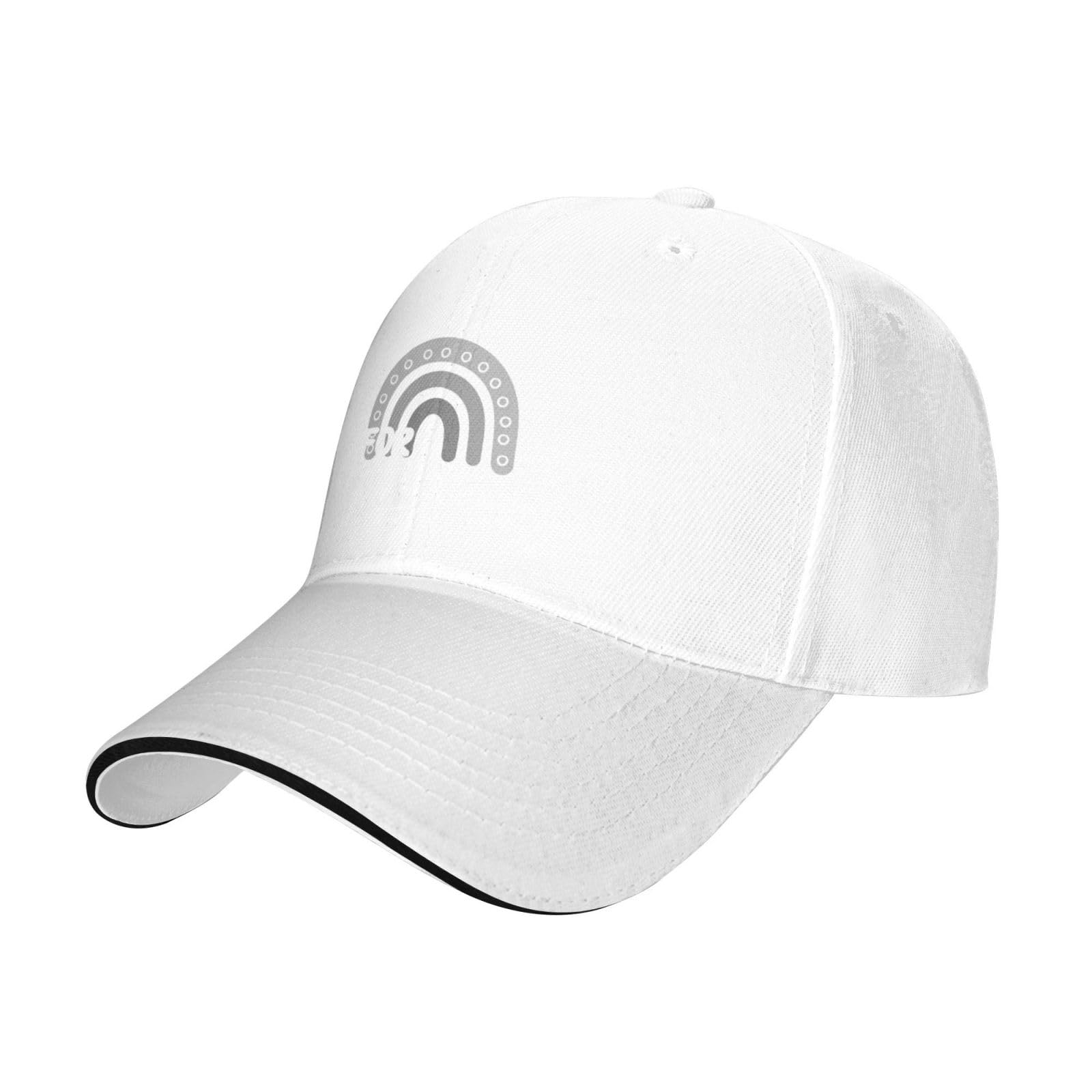 KWQDOZF Lung Cancer Awareness Month Hat Baseball Cap Sports Casquette Dad Hats White