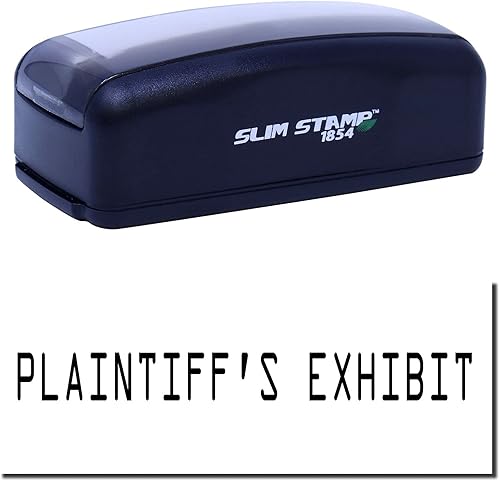 Miniatura 2 de Sello de exhibición grande pretintado perfecto para trabajadores de asistencia legal diseño delgado portátil fácil de llevar tamaño aproximado de 34