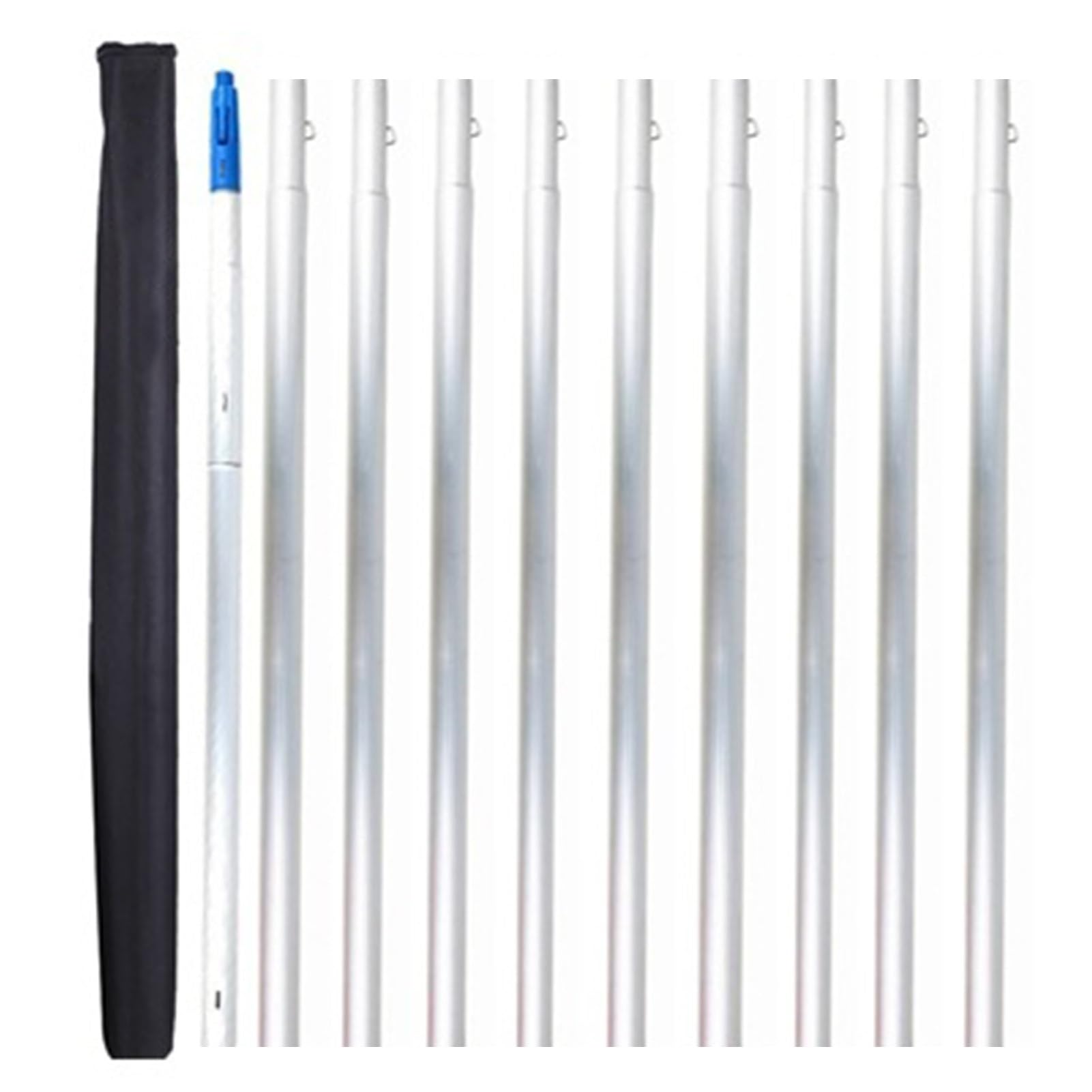 Nettoyeur télescopique extensible de 10 m pour panneaux solaires, tige de nettoyage en aluminium de 1 à 12 m, outil d'entretien solaire efficace pour la maison et le travail