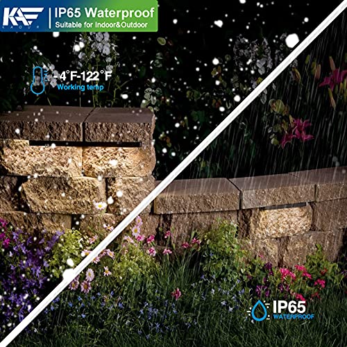 Kaqur 7 Inch 1.8W Led Integrated Hardscape Paver Lighting,12V Ac/Dc Low Voltage Landscape Lights,Retaining Wall Lights,Ip65 Outdoor Step Light,2700K Soft White,Etl Listed,50,000 Hours Lifespan,8-Pack #TOP4