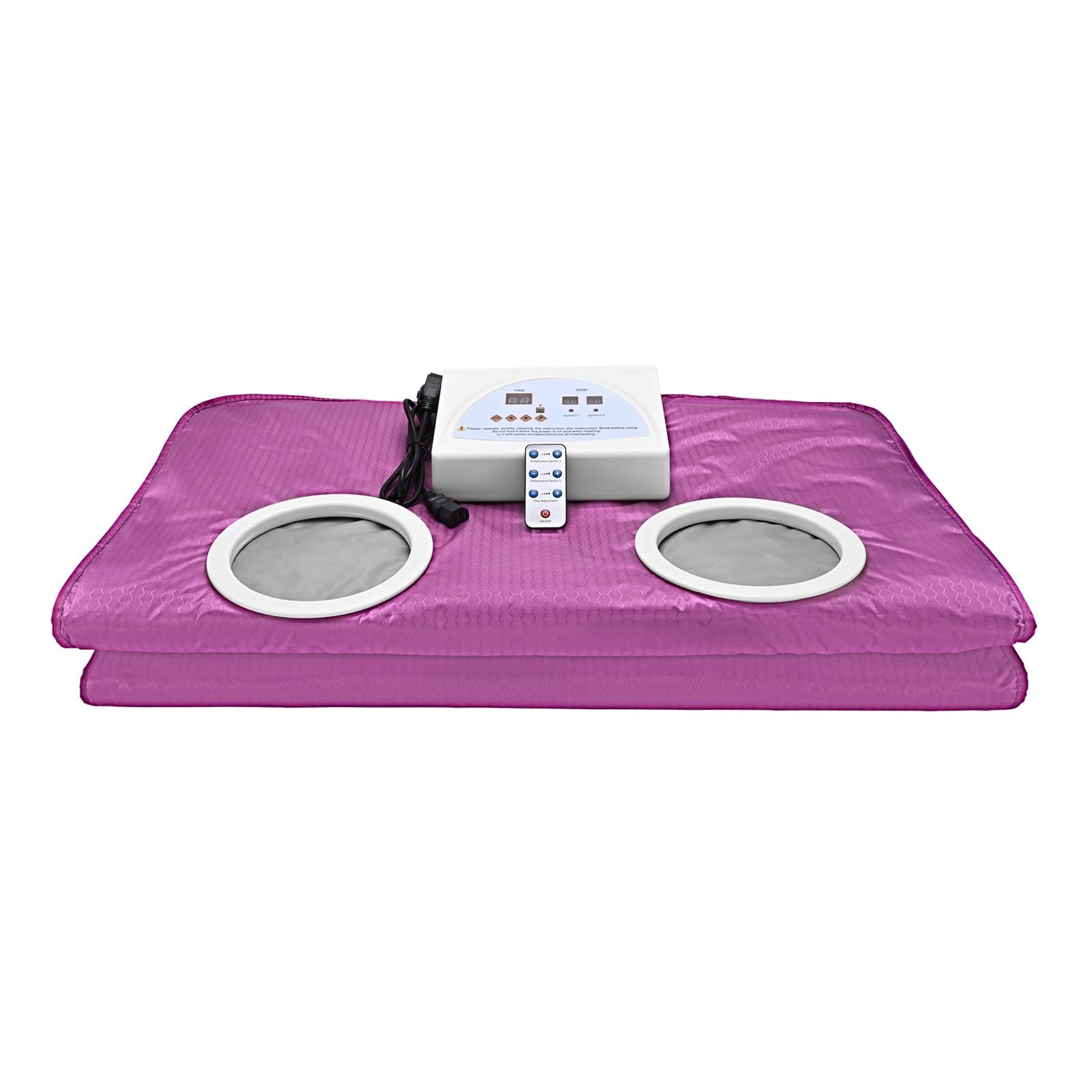 Sauna-Set Ferninfrarot-Saunadecke Dehnbare Digitale Thermal-Saunadecke Body Shaper zur Gewichtsabnahme Fitness-Saunadecke Dampfbad-Saunaofen (Color : Purple, Size : Small)
