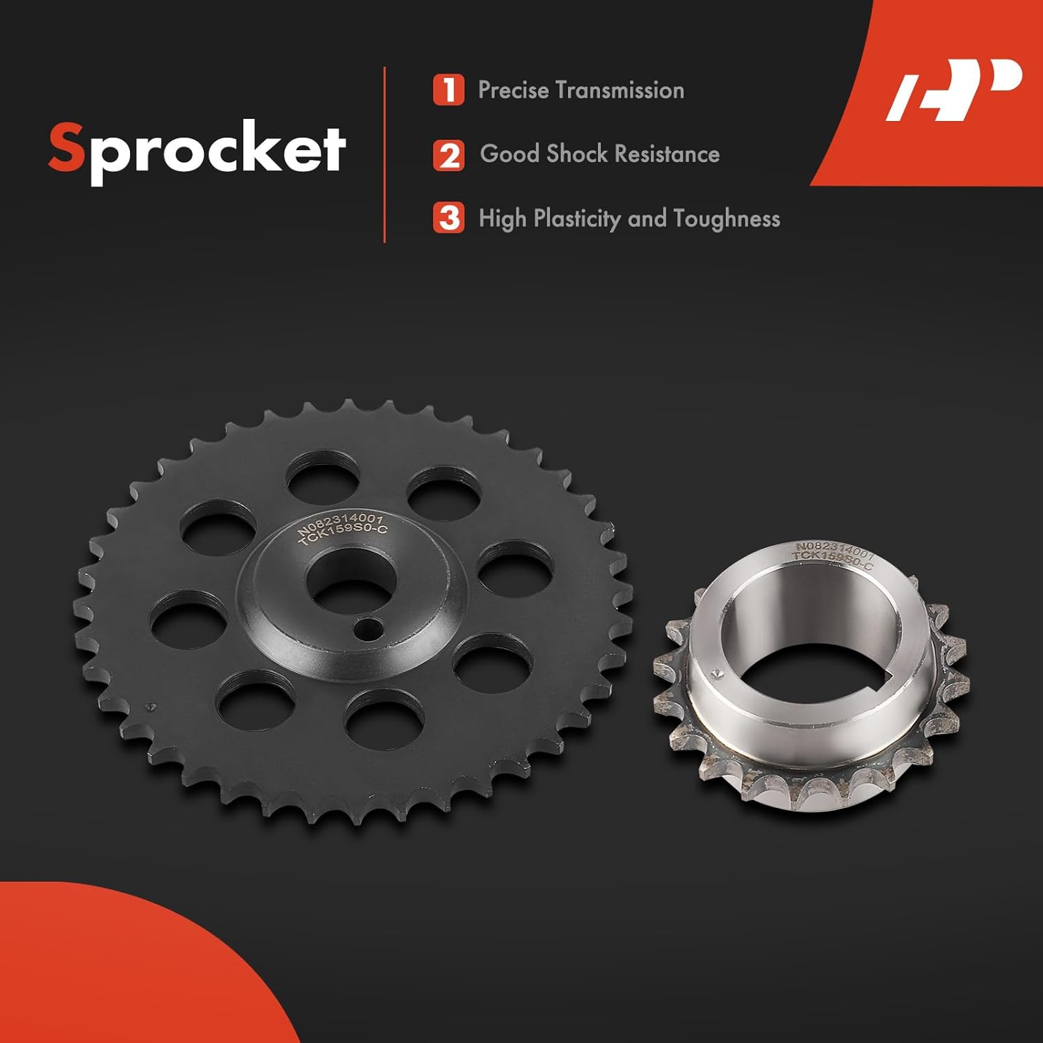 A-Premium 6PCS Engine Timing Chain Kit W/Sprocket & Tensioner & Guide Compatible with Nissan - D21 1989 - SOHC, L4 2.4L - Replace# 1309110W00, 1307021002