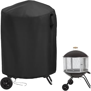 Outdoor Fireplace Cover for Fire Sense 01471 Fire Pit,Heavy Duty Outdoor Fire Pit Cover for Aoxun Chiminea Fire Pit,Outside Wood Burning Fire Pit Cover