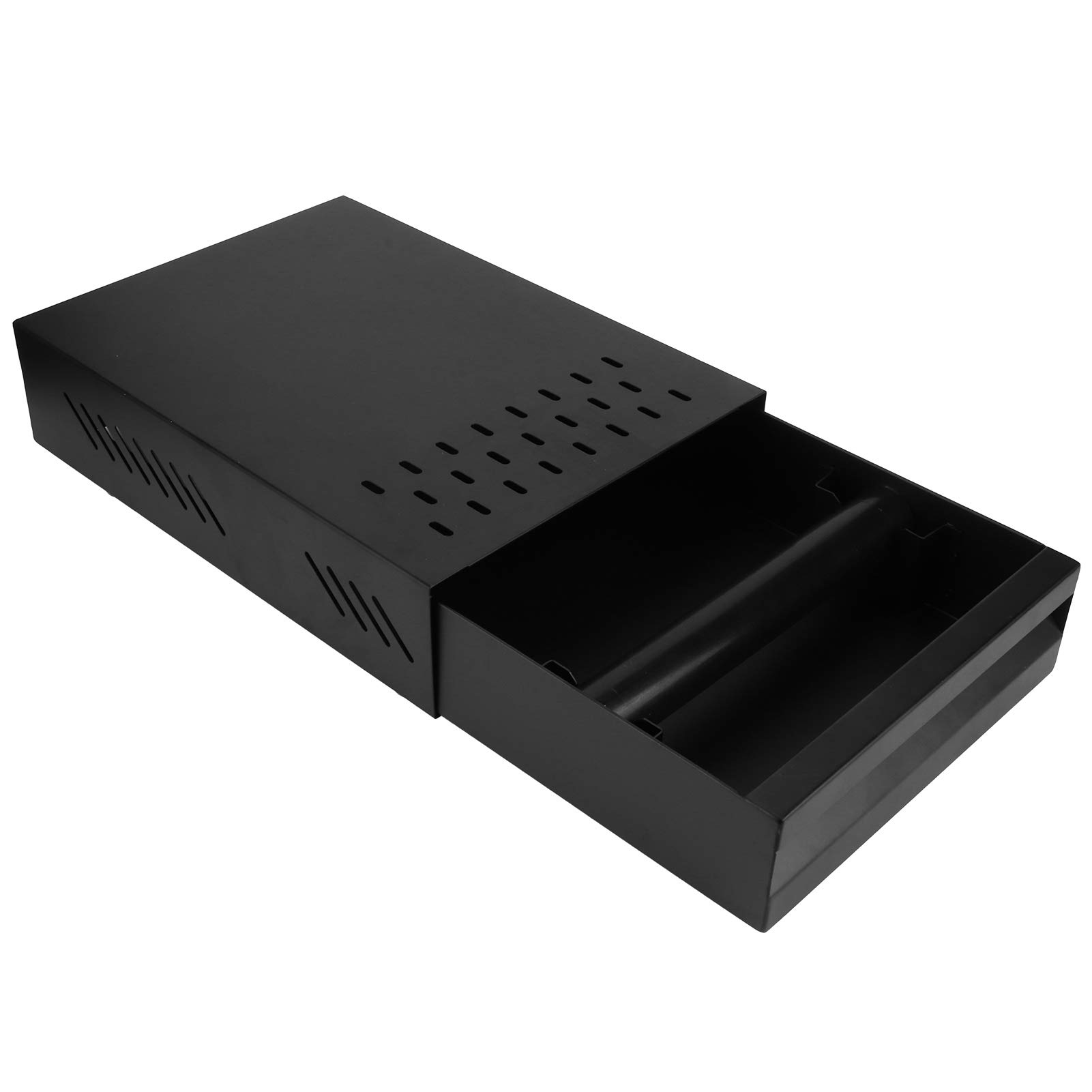 Desmontable Resistente a la oxidación Cuatro alfombrillas antideslizantes Caja de golpe de café Cajón de contenedor de posos de café Caja de golpe para Prensadores de café (Black rod, Black box)