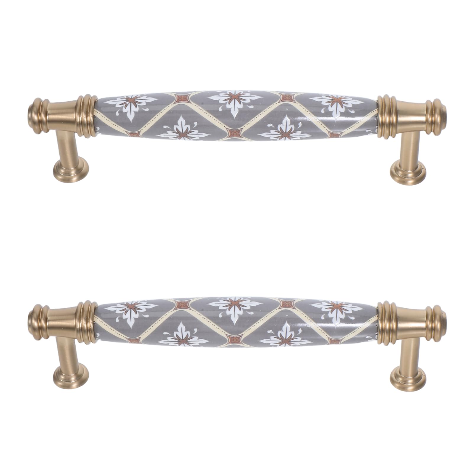 Tiradores para muebles de 128 mm y armarios en cerámica estilo vintage moderno
