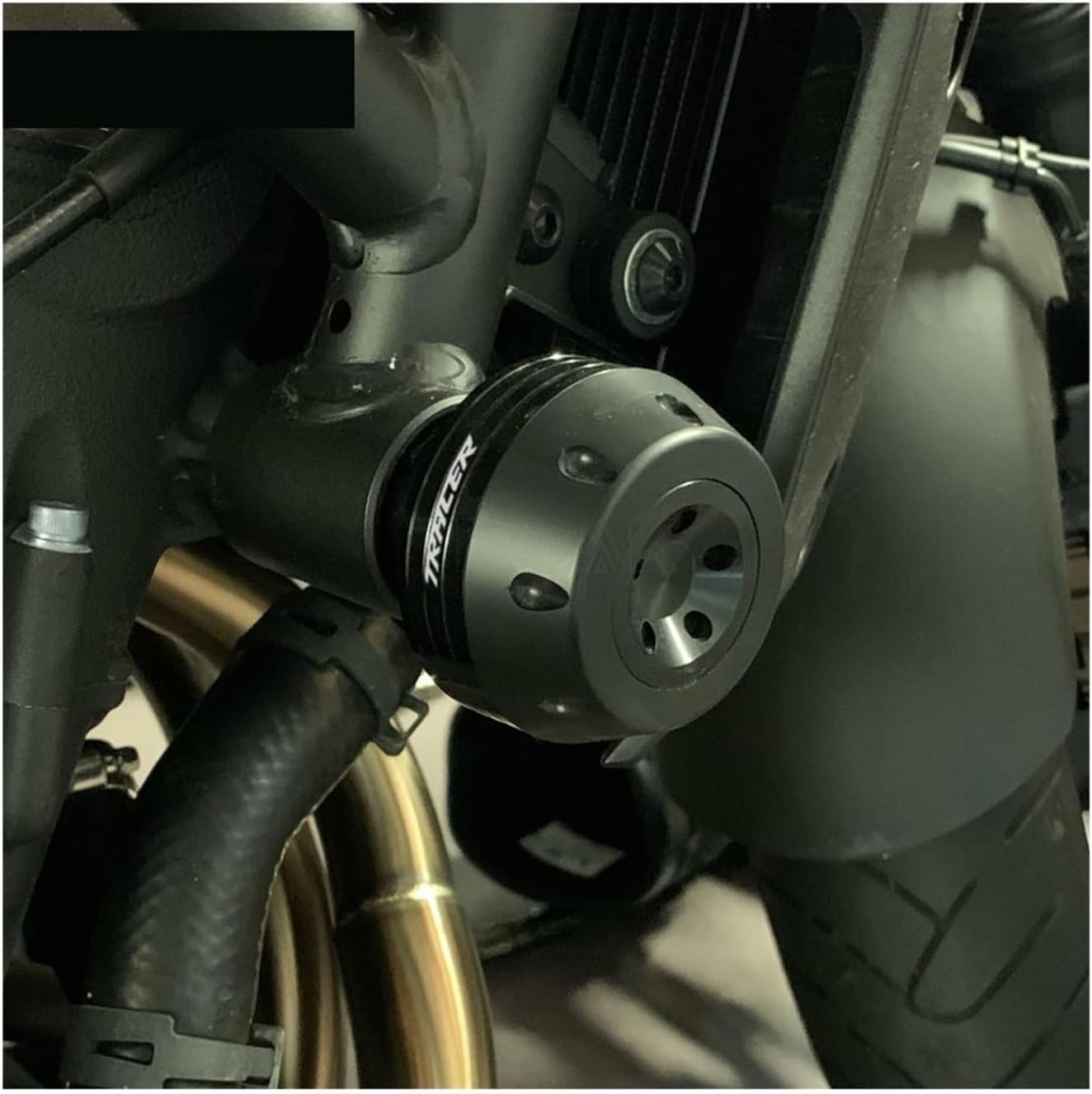LeosHi MT09 2023 Frame Sliders Crash Protector Compatible with MT-09 Tracer 9/GT 2014-2023 9GT 900 Motorcycle Falling Protection Crash Pad (Color : Black Tracer)