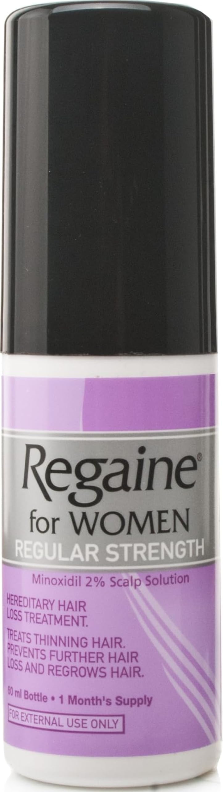 Regaine for Women 2% Minoxidil Regular Strength Scalp Solution for Hair Regrowth (1x 60 ml), Scientifically Proven to Help Stop and Reverse Hereditary Female Hair Loss, Revitalise Hair Follicles