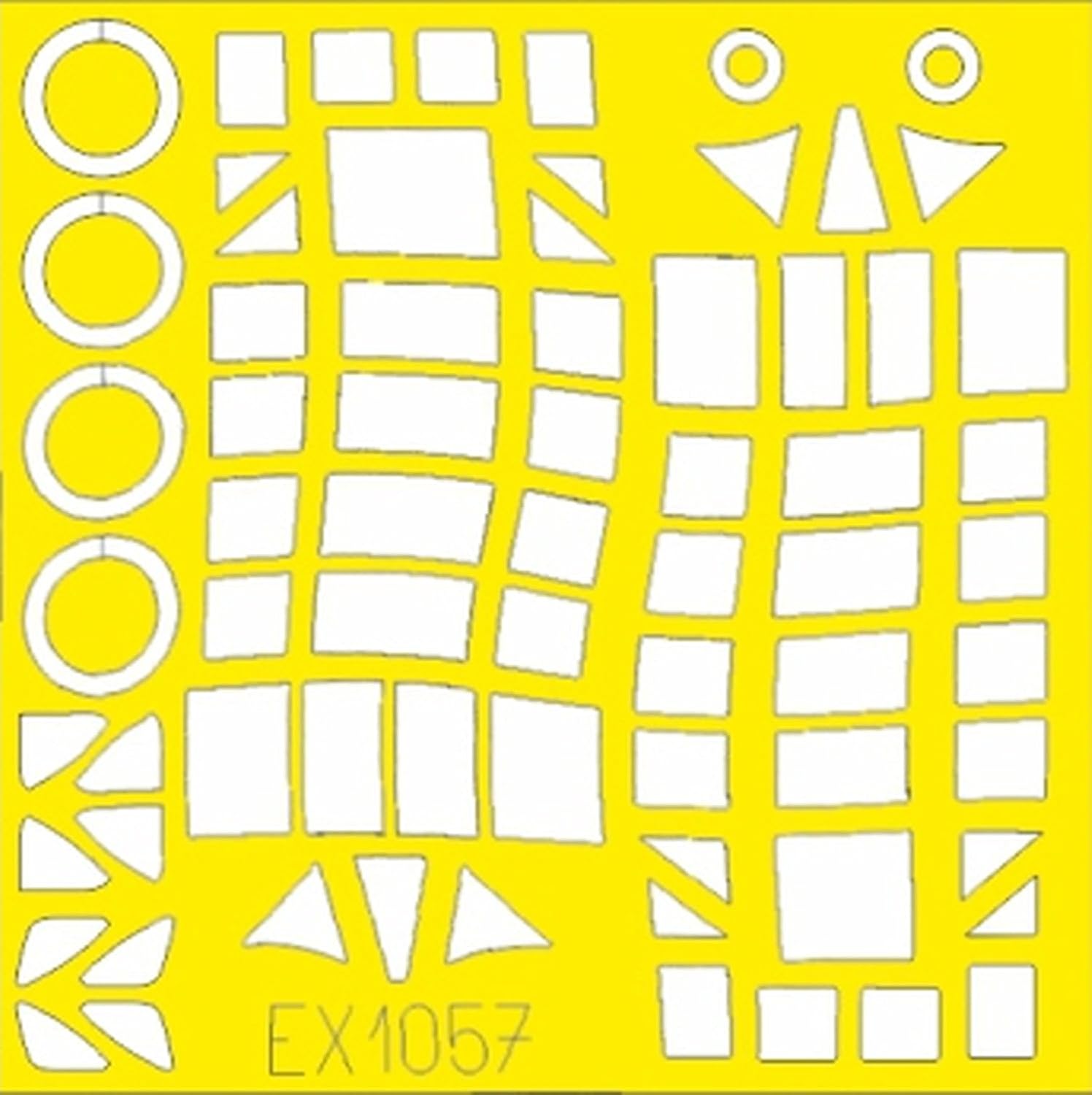 Eduard 1/48 T-Face Fairy Fulmer Mk.2 Double-Sided Paint Mask Seal (for Trumpeters) Masking Sheet for Plastic Models EDUEX1057