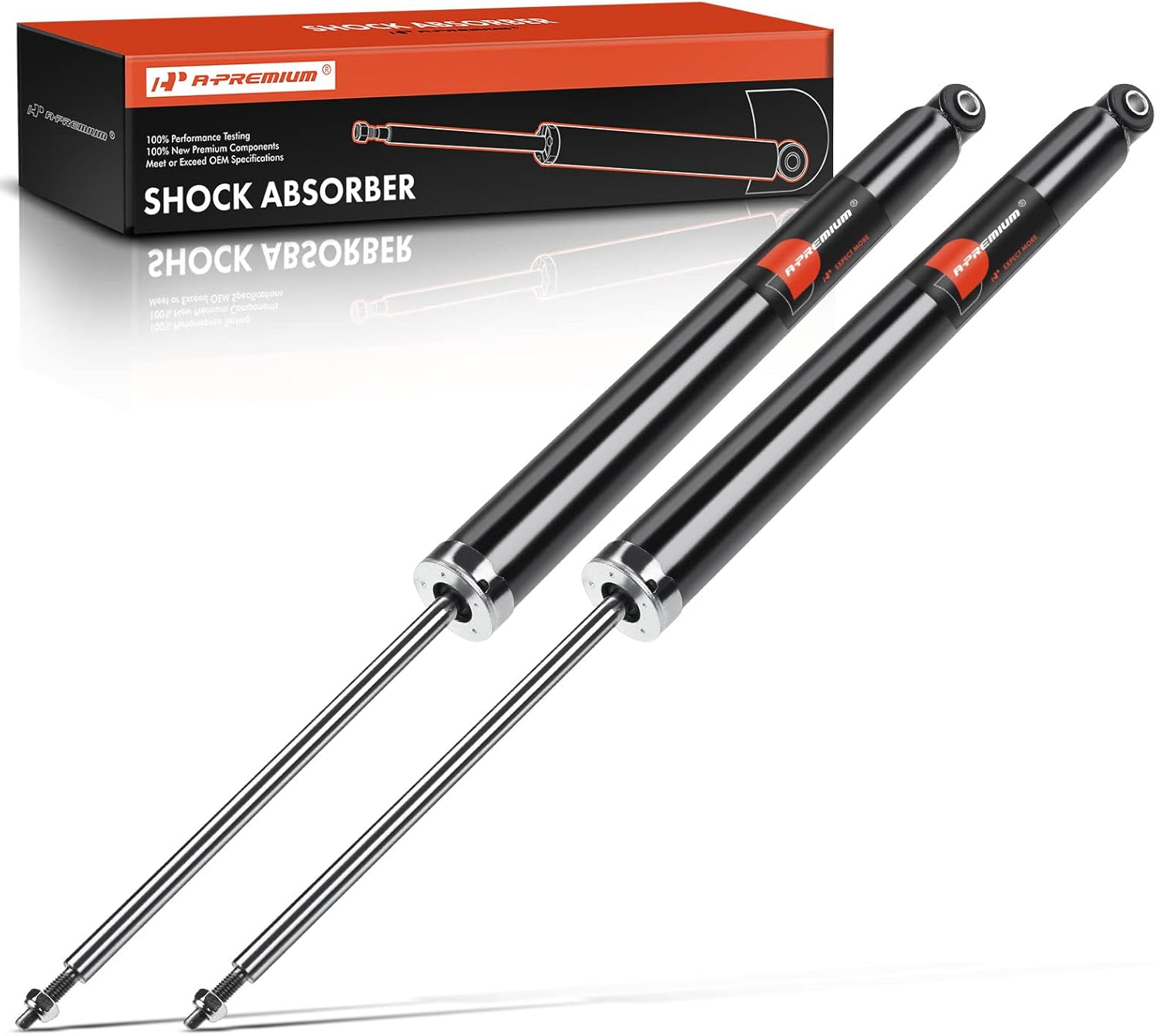 A-Premium Rear Shock Absorbers Compatible with Ford Focus 2012 2013 2014 2015 2016 2017 2018, 2-PC Set