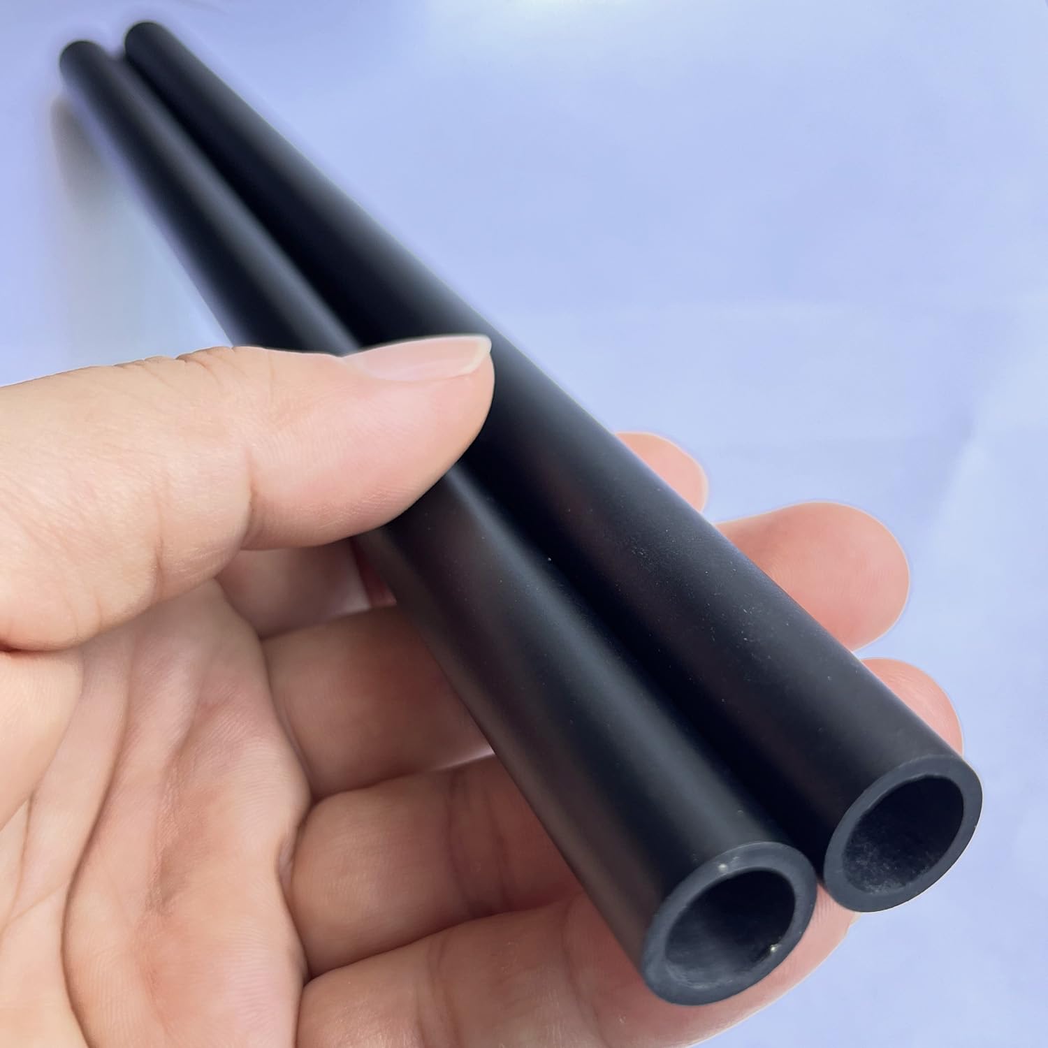 15mm Carbon Fiber Tube 2mm Thickness 15mmx11mmx300mm,300/400mm Available,3K roll Wrapped Black Matte Surface (2 pcs)