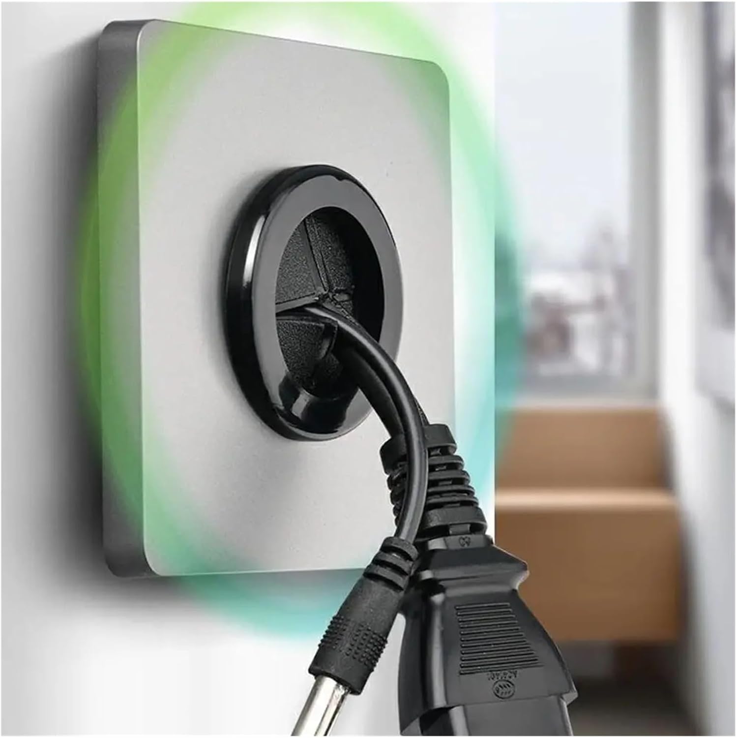 Reliable 10-piece Blank Wall Cable Cover With Rubber, Electrical Equipment And Wiring Accessories(Gray)