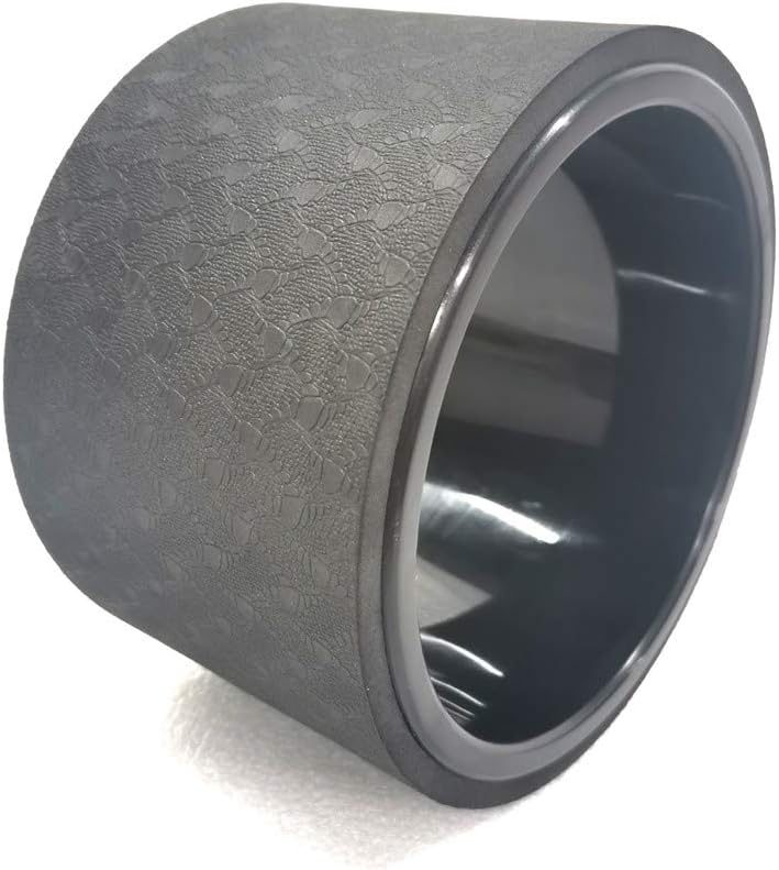 NGT Yoga Wheel 6 inch Yoga Wheel for Back Pain Strongest and Most Comfortable Dharma Yoga Prop Wheel with Free Yoga Bands (6'' Black-Black) : Sports & Outdoors