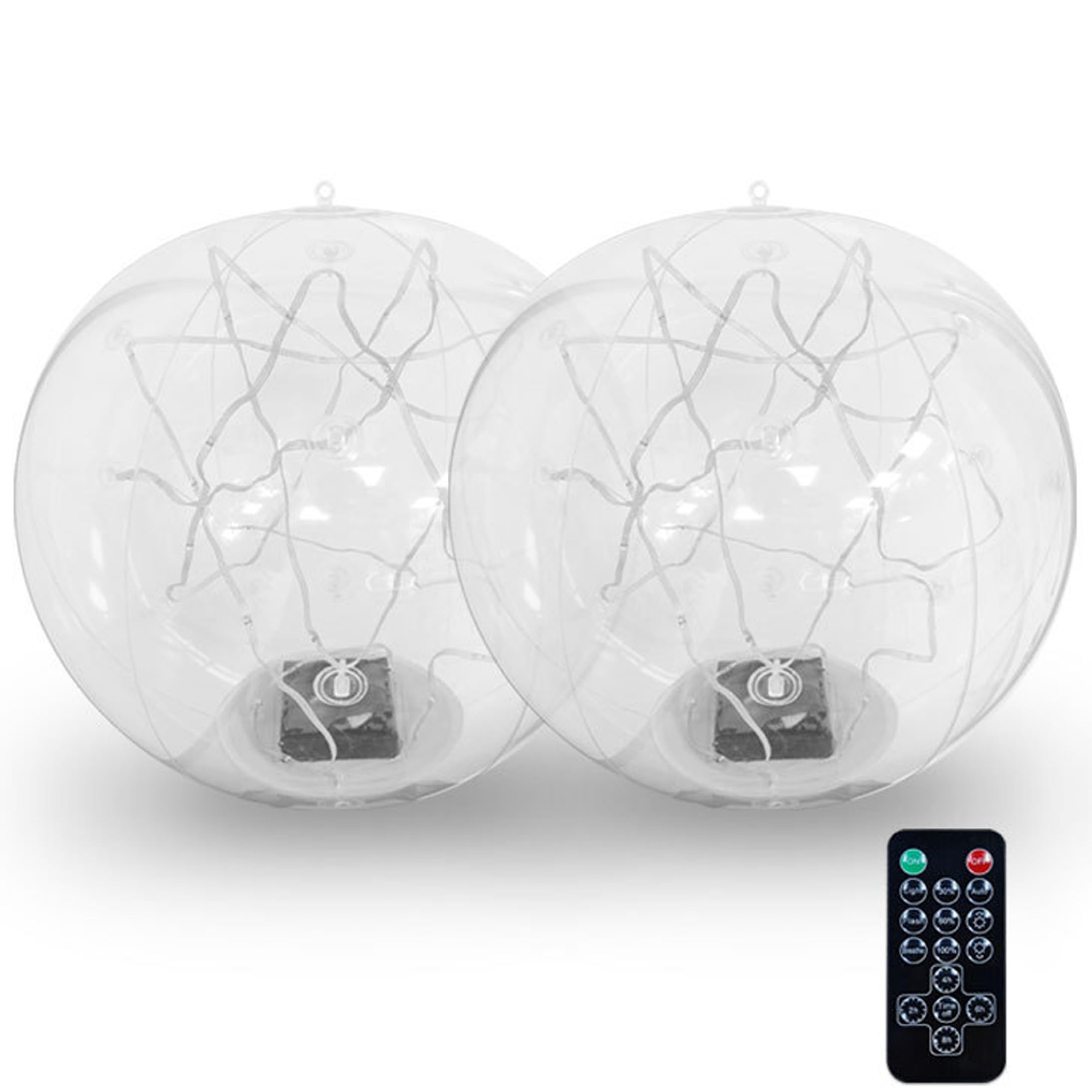 Xdyyjrasa Solar Floating Pool Light - 2 Pack 14 Inch Inflatable LED Glow Balls, Waterproof for Above Ground Pools Garden Party Decor, Multicolor
