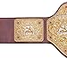 Big Gold Dual Brown Championship Title Belt Replica, World Heavyweight Wrestling Belt