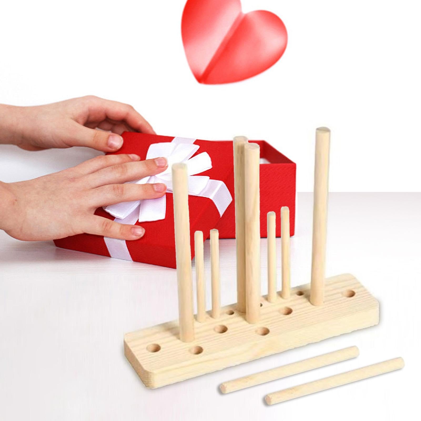 Creatore di fiocchi a base porosa, strumento per realizzare fiocchi in legno duro, per realizzare fiocchi, decorazioni per feste, corpetti, ghirlande di festa, vari lavori artigianali