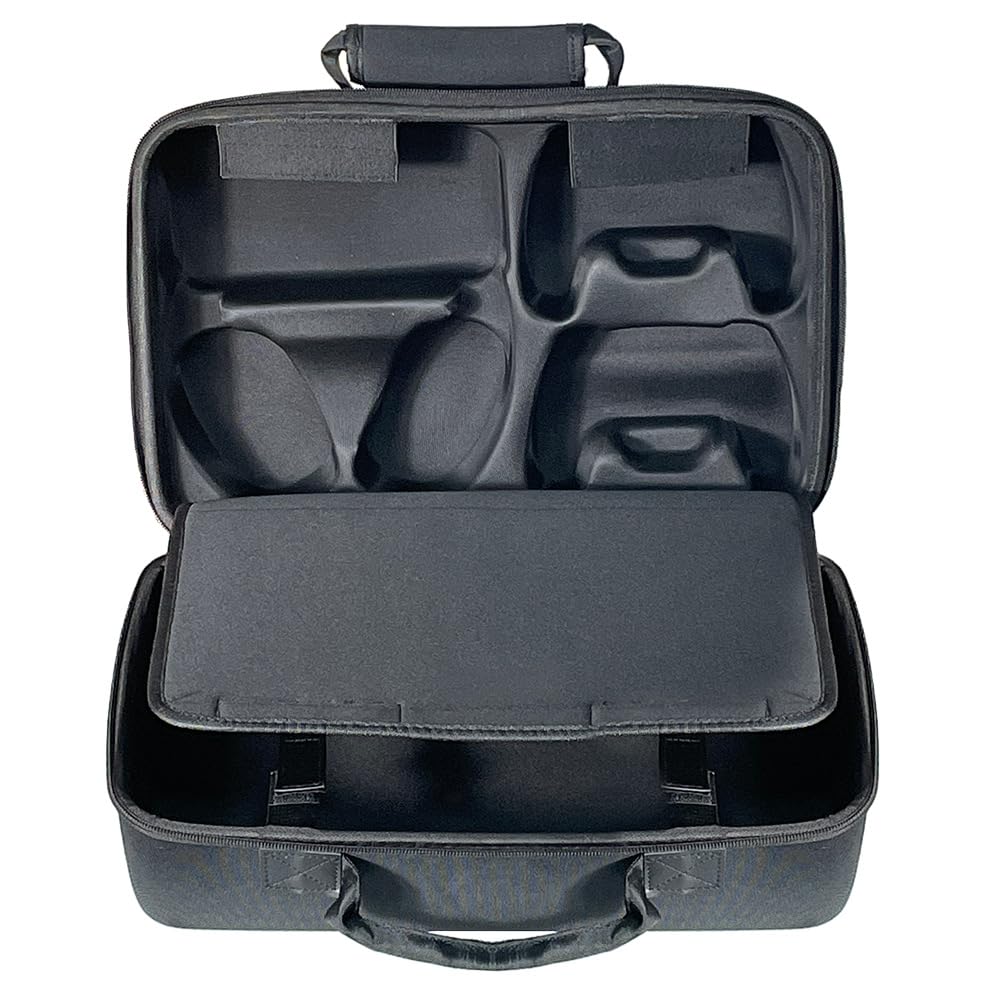 Custodia per PlayStation 5 Slim Game Console, Custodia rigida da viaggio Borsa Organizzatore Custodia protettiva per PS5 Slim Console (Nero)