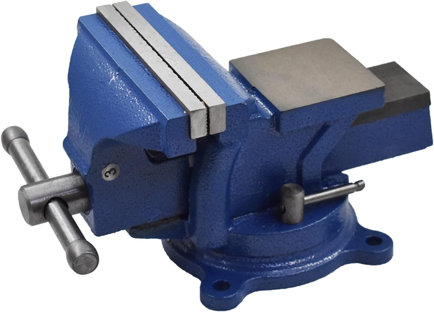 4-Inch Bench Vises with Swivel Base, Metal Milling with Locking 360-Degree Swivel Anvil for Crafting Painting Sculpting Modeling Electronics Soldering Woodworking etc