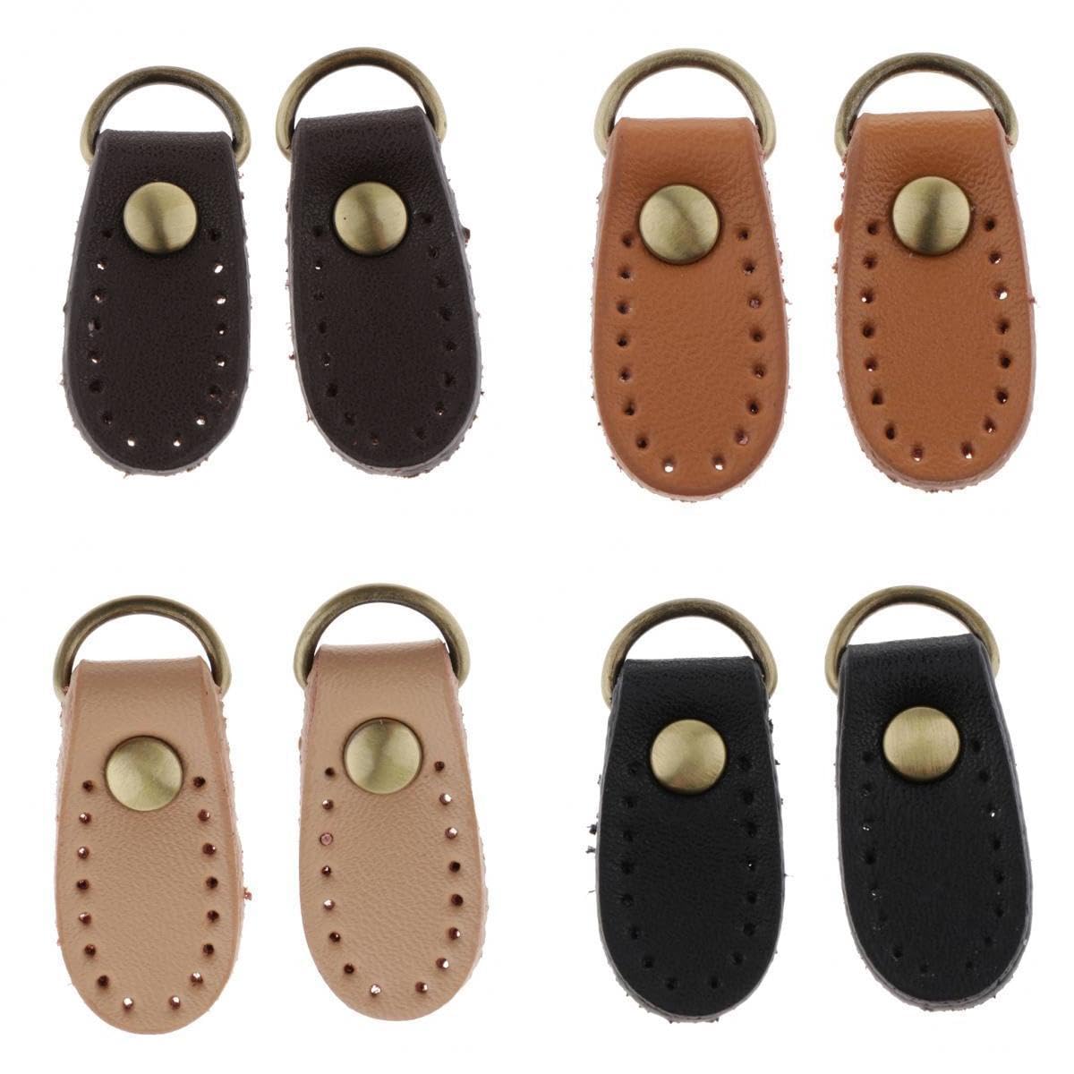 SNAPPSY 8pcs PU Leather Handbag Strap Buckle Hang Hook Bag Making Supplies 4 Colors-image-22