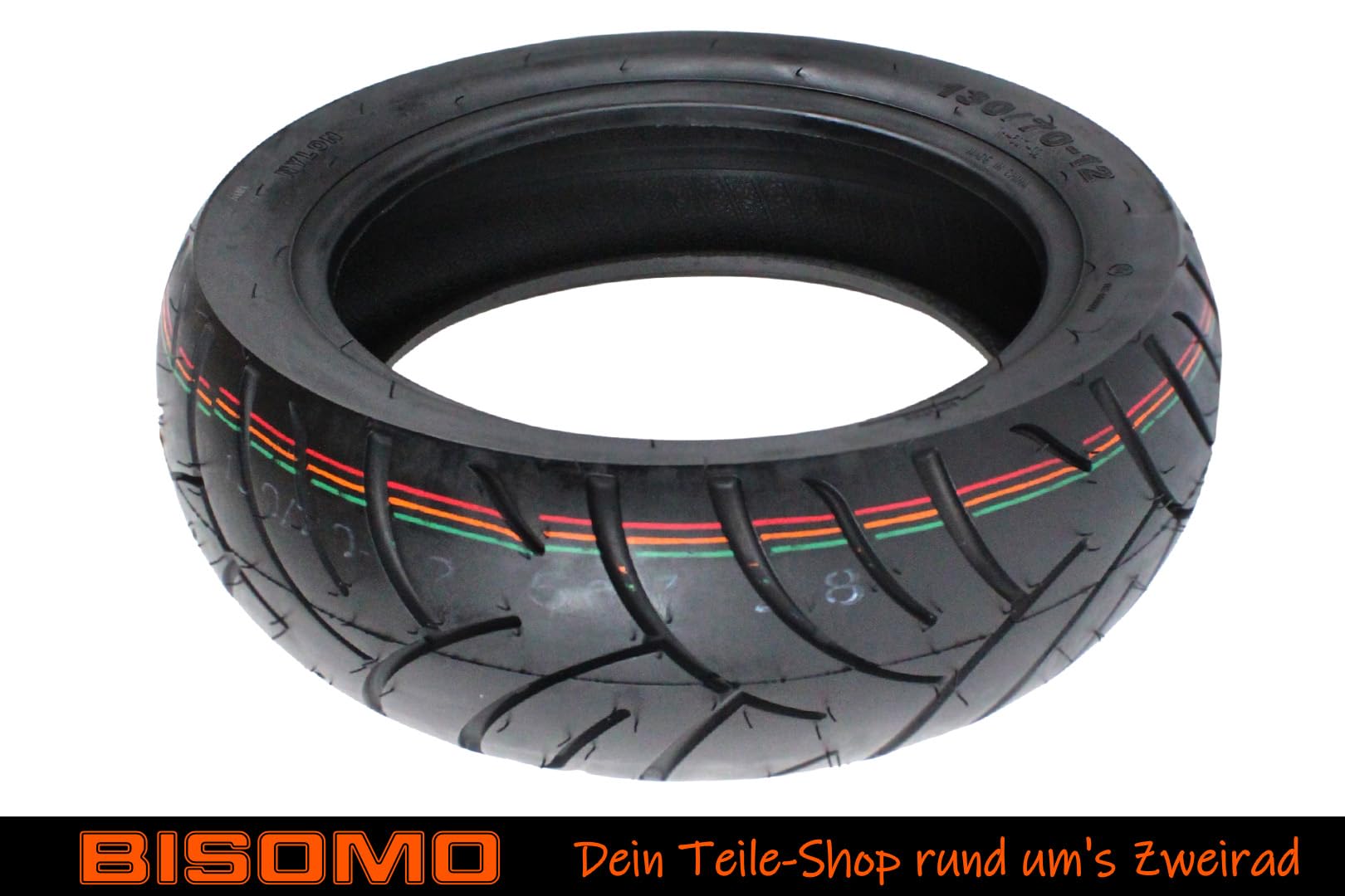 Roller Reifen 130/70 x 12 Zoll, TL, 62P, PR507 kompatibel mit Yamaha Peugeot Aprilia Piaggio Kymco Vespa Roller