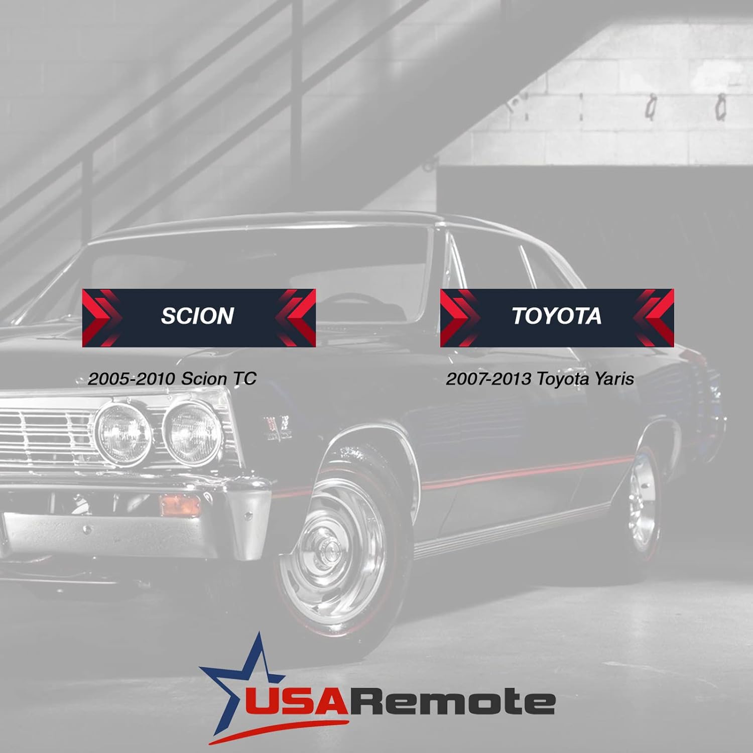 Key fits 2007-2013 Toyota Yaris / 2005-2010 Scion TC Fob Keyless Entry Remote (MOZB41TG), Set of 2