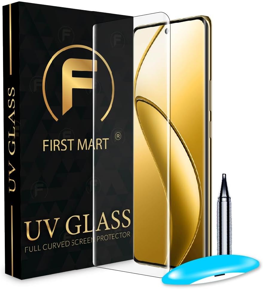 FIRST MART Military Grade UV Tempered Glass Screen Protector For Realme 12 Pro and Realme 12 Pro Plus 5G (6.7 Inches) With Easy Installation Kit| Edge To Edge Coverage |Crystal Clear