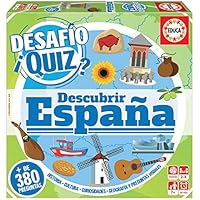 Educa - Desafio Quiz-Descubrir España Juego de Mesa