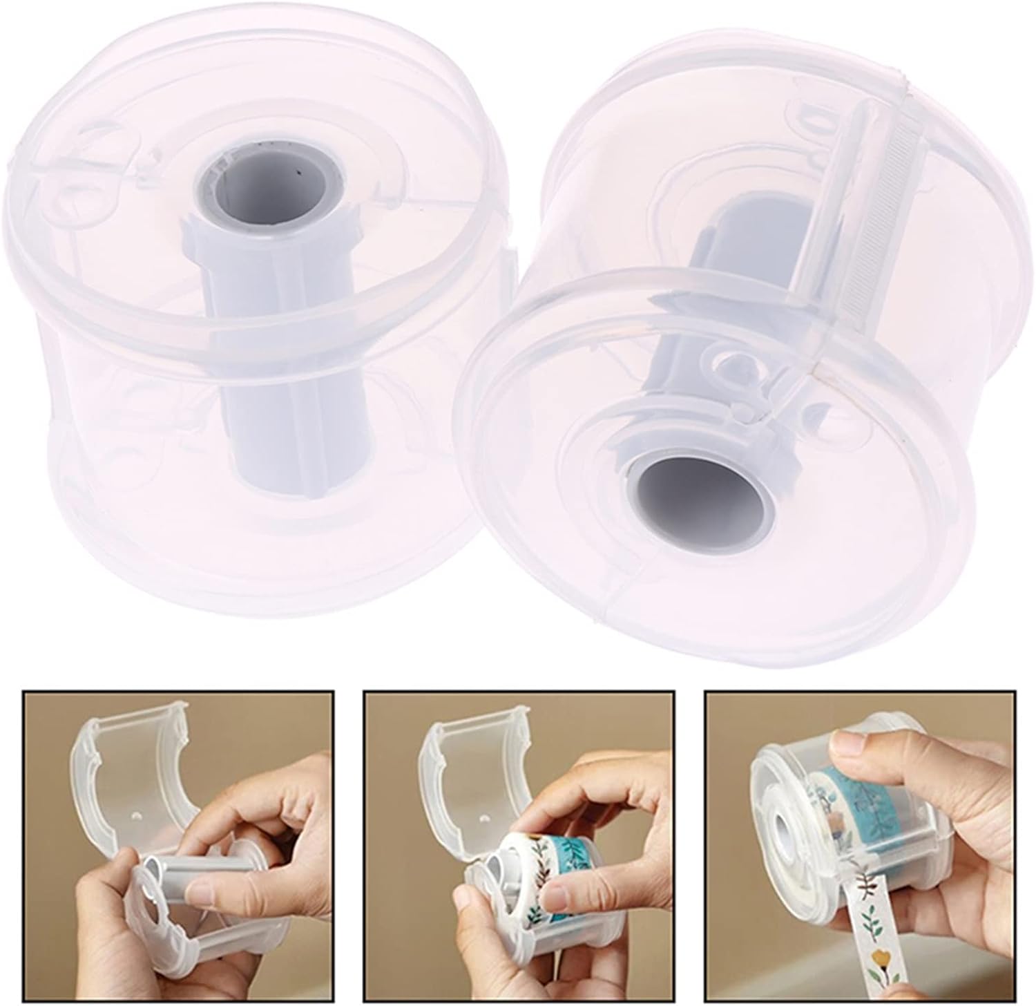 Office Tape Dispensers Simple Stationery Masking Tape Cutter Office Supplies Transparent Tape Holder Office Tape Dispenser DIY Tape Peripheral Tool
