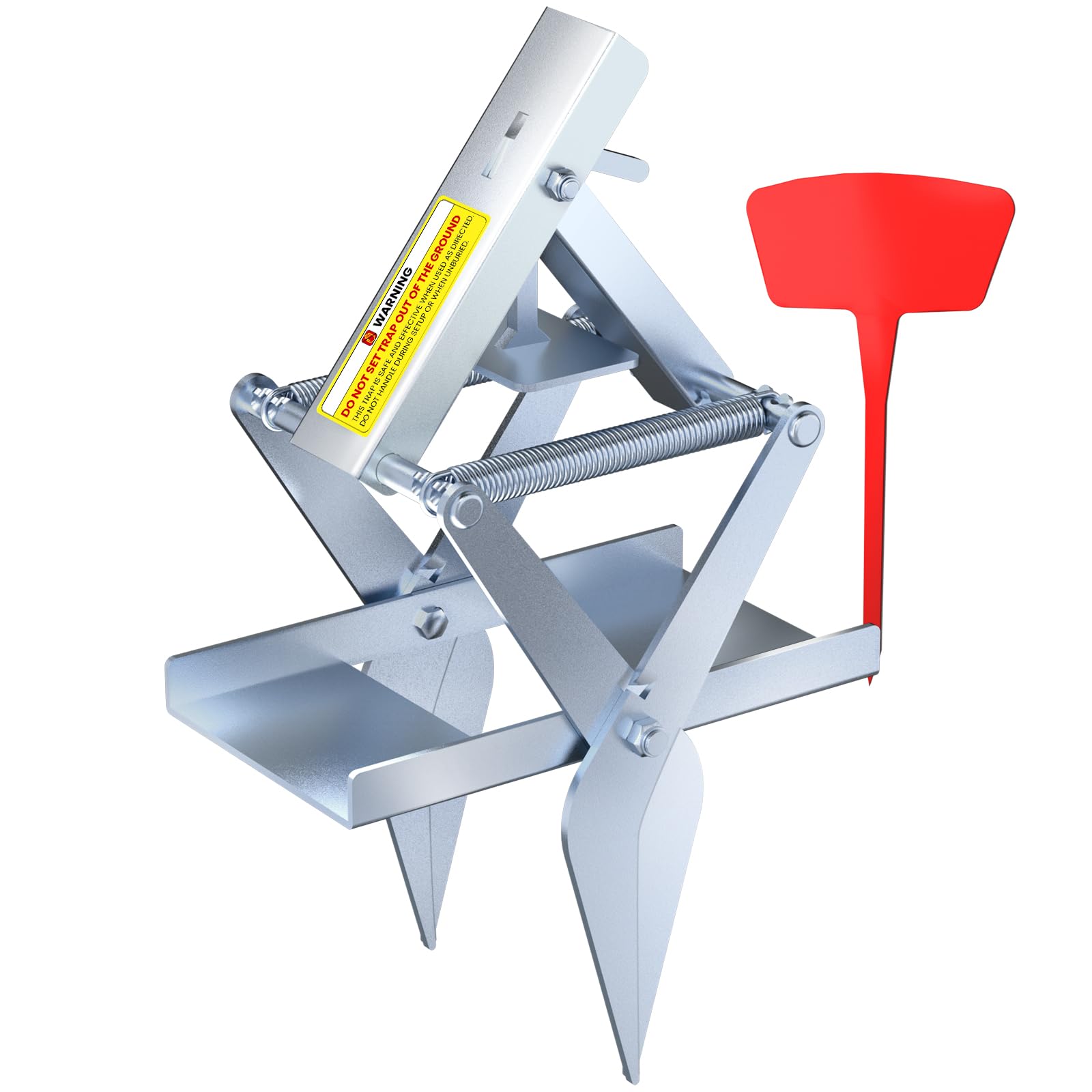 Photo 1 of Mole Traps, 1 Pack Scissor Mole Trap with Rust-Proof Steel & High-Resilience Spring, Reusable Outdoor Mole Killer for Lawn, Garden & Farm, One-Step Setup, Quick Capture Gopher & Vole Trap