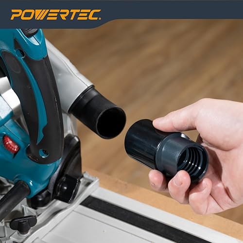 Vista 5 de POWERTEC 70296 Reemplazo del adaptador de manguera atornillada, adaptador de manguera roscada de 1-1/2 pulgadas para kits de montaje POWERTEC 70175