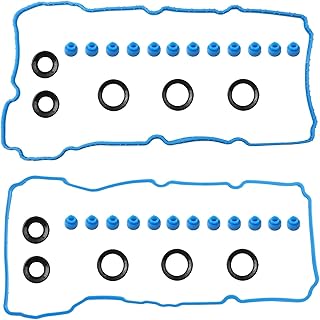 Valve Cover Gasket Set Compatible with Ford Lincoln Vehicle Edge Explorer F150 F-150 2011-2020, Transit 150 250 350, MKS MKT MKX MKZ 2015-2017 3.5L 3.7L V6 Replaces# VS 50814 R, VS50814R, VS50722