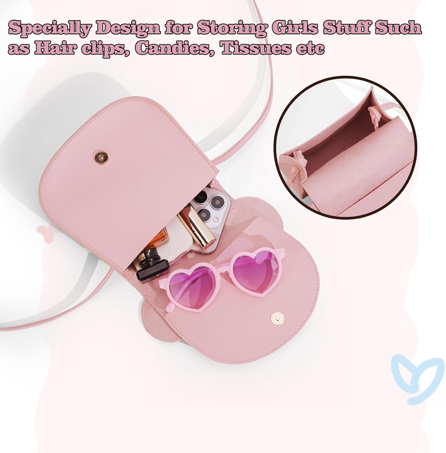 Initial Todder Purse for Little Girl Crossbody Bag Kids Purse Cute Birthday Gift - Image 7