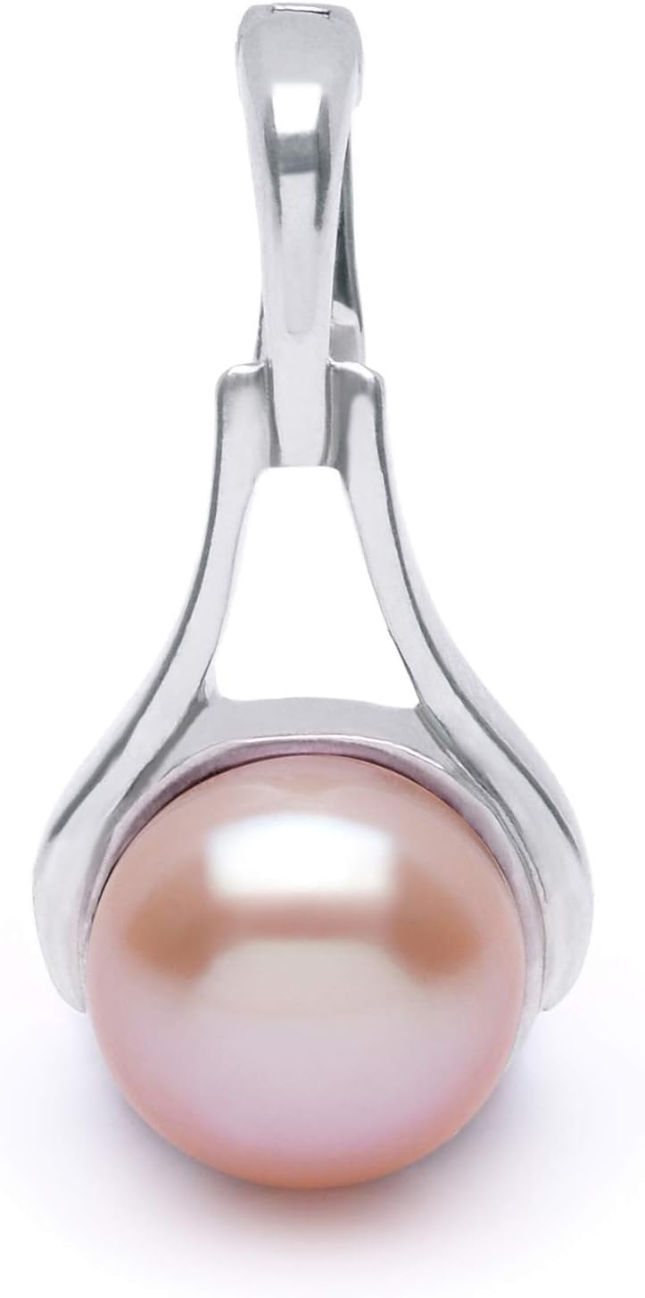 Enhancer 9-10mm AA Quality Freshwater 925 Sterling Silver Cultured Pearl Pendant For Women