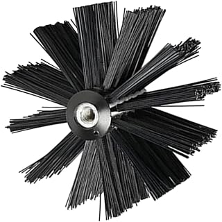 VANZACK Multifunctional Chimney Cleaning Brush with Plastic Bristles for Fireplace Dryer Vent Ducts Corrosion-Resistant Flue Sweeper for Metal and Brick Chimneys Flexible Use for Stove and