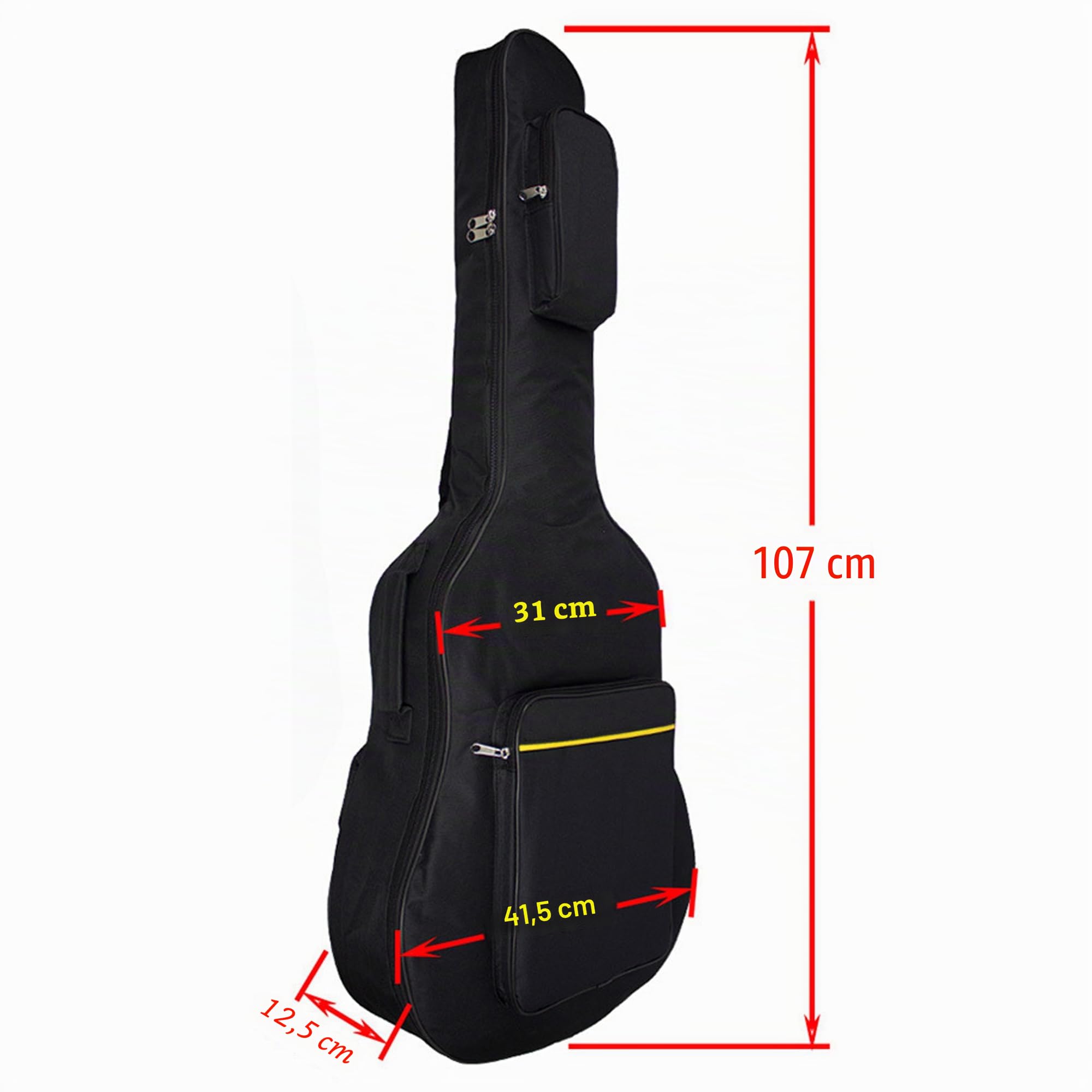 41 Zoll Gitarrentasche,Gitarren Gig Taschen,Plus Baumwolle Dicke wasserdichte verstellbare Schultergurt Gitarre Rucksack, eine Vielzahl von Farben