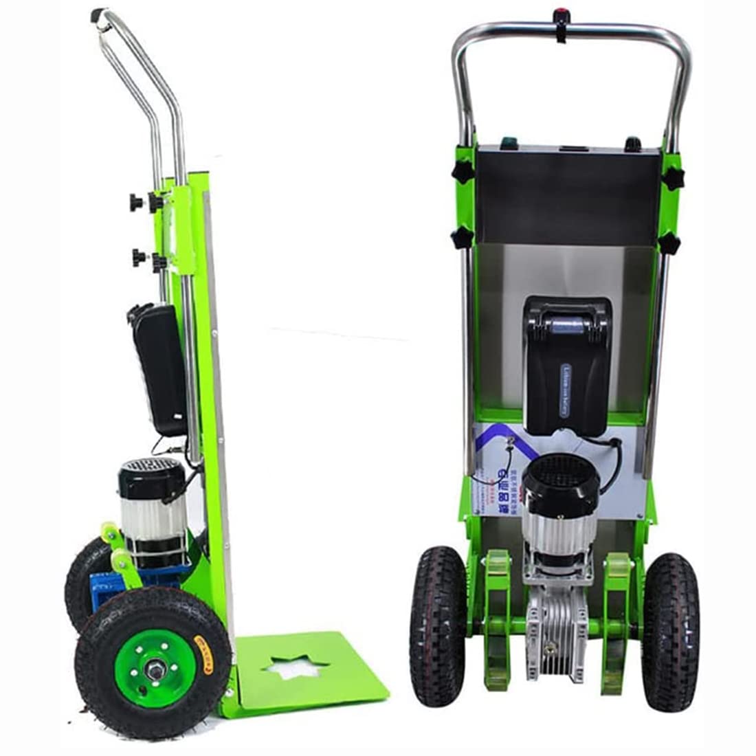 Carrello saliscale elettrico 200 kg di capacità di risparmio di manodopera, carrello con motore brushless da 800 W, batteria rimovibile - scale su e giù