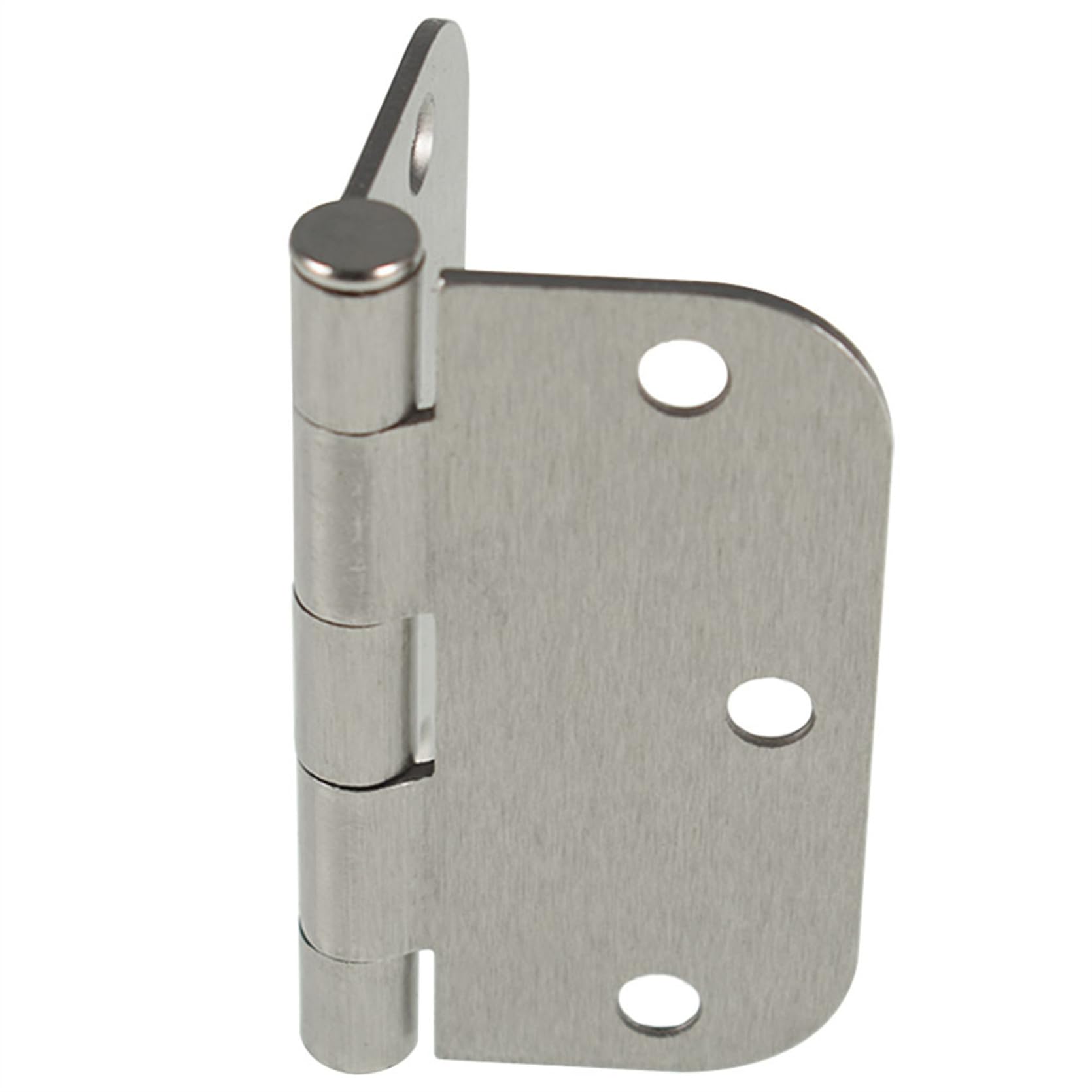 30 bisagras de puerta de níquel satinado cepillado, 3.5 x 3.5 pulgadas, esquinas de radio 5/8 2.2 mm bisagras de puerta
