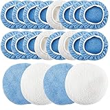 Yaegarden Microfiber Polishing Bonnets 20Pcs, 5-6 inch Polisher Pad Cover, Car Waxing Applicator...