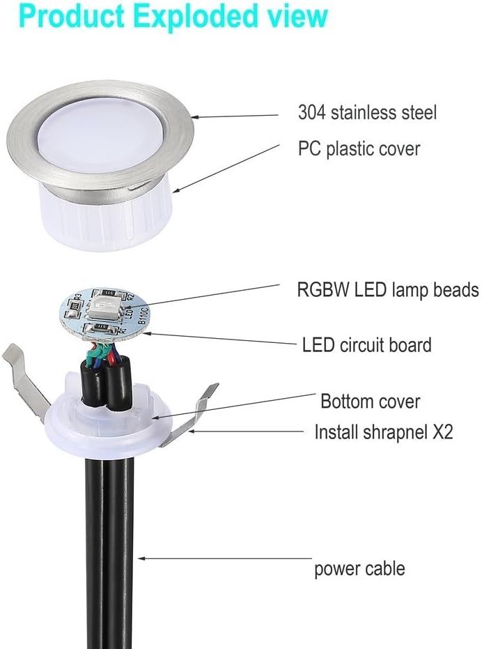 🔥 Crаzу Dеаlѕ LED Deck Lights Kit, 30pcs Φ1.22 WiFi Wireless Smart Phone Control Low Voltage Recessed RGBW Deck Lamp In-ground Lighting Waterproof Outdoor Yard Path Stair Landscape Decor, Fit for Alexa,Google Home Rеvіеw Prоduсt LED Deck Lights Kit, 30pcs Φ1.22 WiFi Wireless Smart Phone Control Low Voltage Recessed RGBW Deck Lamp In-ground Lighting Waterproof Outdoor Yard Path Stair Landscape Decor, Fit for Alexa,Google Home