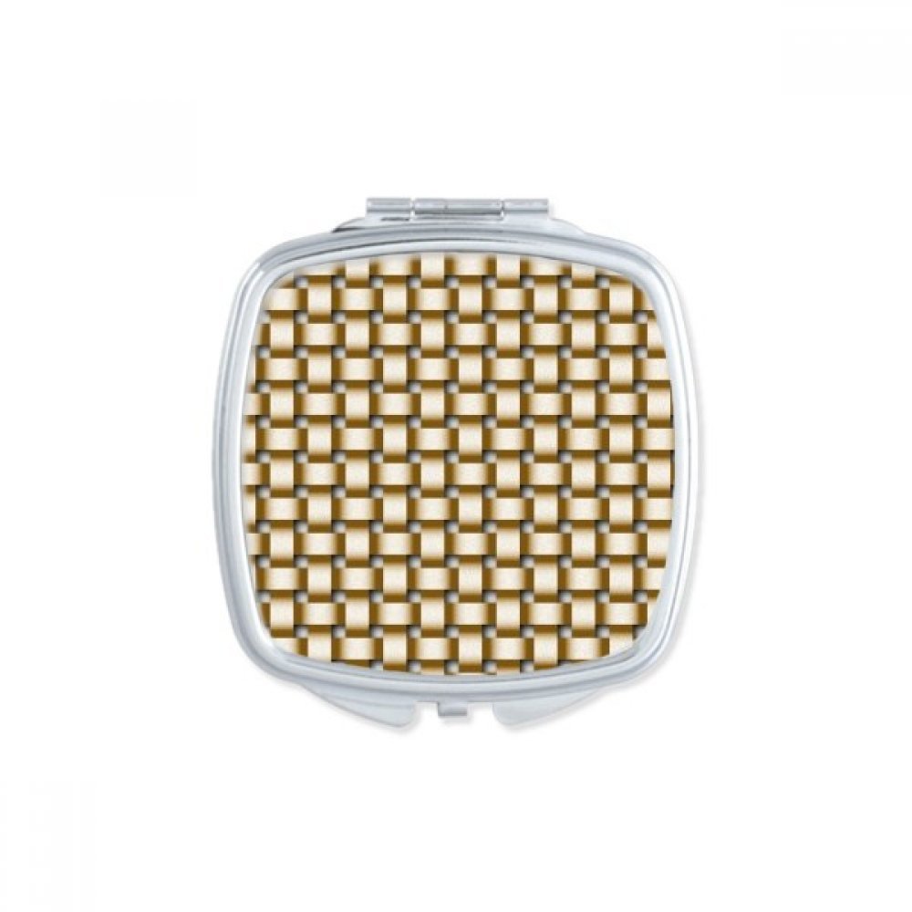 Miroir de poche compact khaki chic pour retouches maquillage faciles