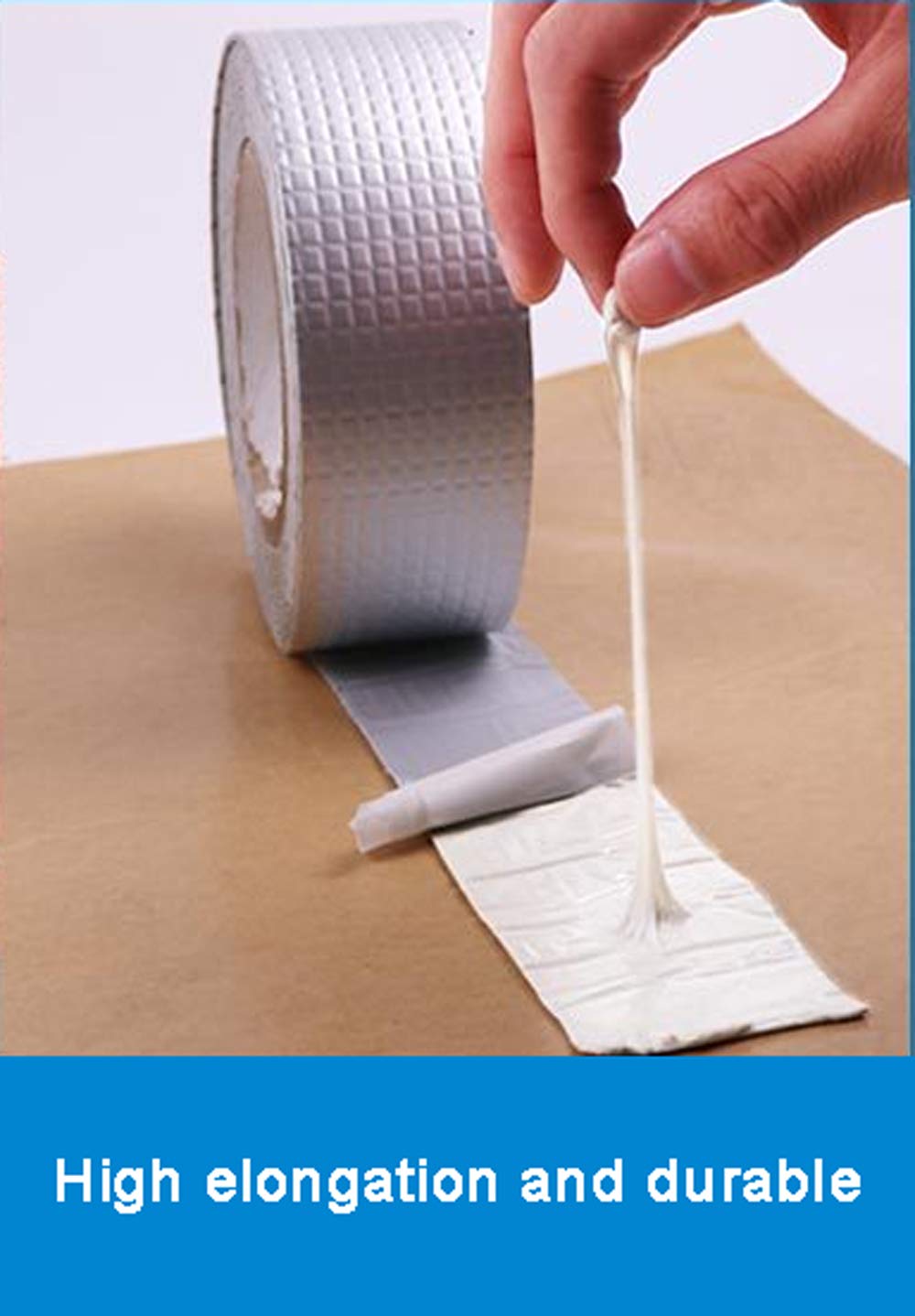 Cinta de butilo para reparación de fugas de techo,cinta de reparación de revestimiento de aluminio Cinta de sellado para reparación de grietas y agujeros en el techo Cinta de tapa de techo