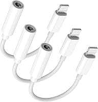 Vista 9 de Paquete de 2 [Certificado Apple MFi] Adaptadores Lightning a Jack de Auriculares de 3.5 mm, para iPhone Jack de Auriculares/Cascos de 3.5mm Aux