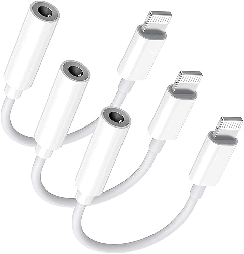 Miniatura 9 de Paquete de 2 [Certificado Apple MFi] Adaptadores Lightning a Jack de Auriculares de 3.5 mm, para iPhone Jack de Auriculares/Cascos de 3.5mm Aux