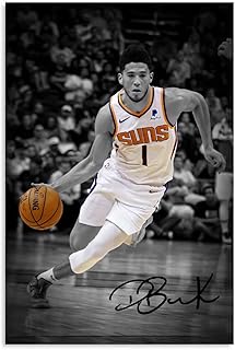 Devin Cool Booker Poster (12''X18'',Unframed Canvas dribble Cool Motivational Poster Print Gym Classroom Decoration Paingtings